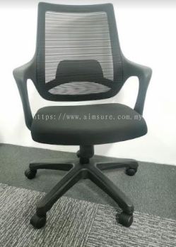 Lowback mesh chair with polypropylene base AIM5583L