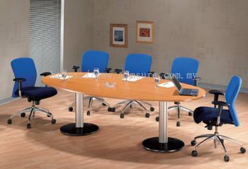 Beech Egg Shape Conference Table AIM208D (5 to 8 Pax)