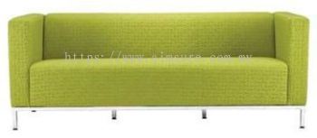 Mida 3 Seat Green Office Sofa AIM035-3