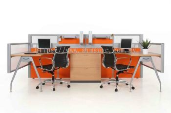 Modern Open Concept Office Workstation System (AIM60-C2-1-L-NO)