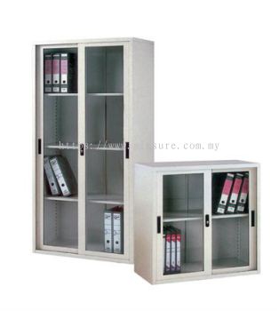 Full Height & Half Height Steel Sliding Glass Door Cupboard 