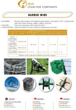 Chun Hoe Pte Ltd : Barbed Wire