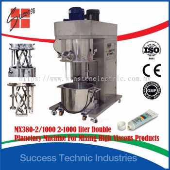 MX380 Planetary Mixer Machine for High Viscosity Products