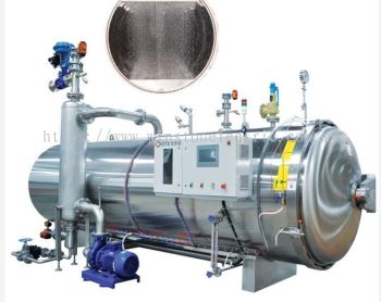 6m3 Electrical heating high pressure Horizontal mushroom /can/pouch sterilizer autoclave retort machine