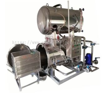 1.5m3 Electrical heating high pressure Horizontal mushroom /can/pouch sterilizer autoclave retort machine
