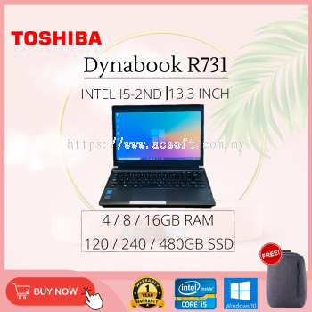 (Second Hand / Refurbished / Used) Toshiba Dynabook R731 Intel Core I5-2ND