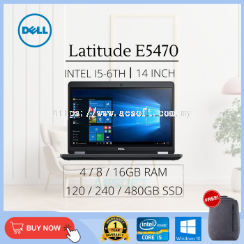 (Refurbished Laptop Grade AAA) Latitude E5470 / 14'' / i5-6th 