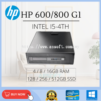 (Refurbished PC Grade AAA) HP Prodesk 600/800 G1 SFF