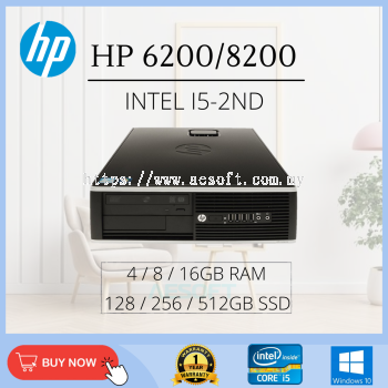 (Refurbished PC Grade AAA) HP Compaq 6200/8200 SFF
