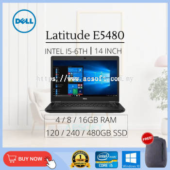 (Refurbished Laptop Grade AAA) Latitude E5480 / 14'' / i5-6th