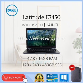 (Refurbished Laptop Grade AAA) Latitude E7450 / 14'' / i5-5th