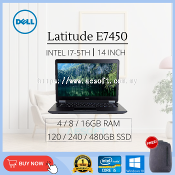 (Refurbished Laptop Grade AAA) Latitude E7450 / 14'' / i7-5th