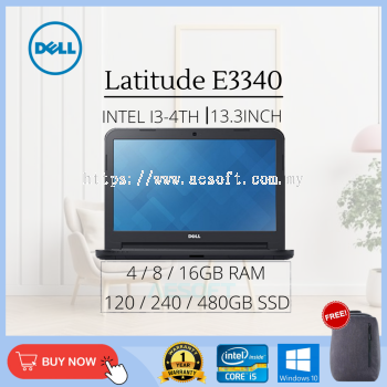 (Refurbished Laptop Grade AAA) Latitude E3340 / 13.3'' / i3-4th