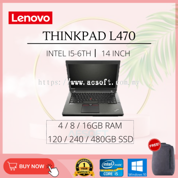 (Refurbished Laptop Grade AAA) Lenovo Thinkpad L470 / 14'' / i5-6th