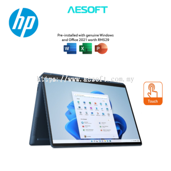 HP Spectre X360 14-Ef0000TU 13.5" 3K2K OLED Touch 2-In-1 Laptop Blue ( I7-1255U, 16GB, 1TB SSD, Intel, W11, HS )