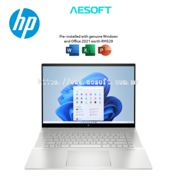 HP Envy 16-H0005TX 16" QHD+ 120Hz Laptop Natural Silver ( I7-12700H, 16GB, 1TB SSD, RTX3060 6GB, W11, HS )