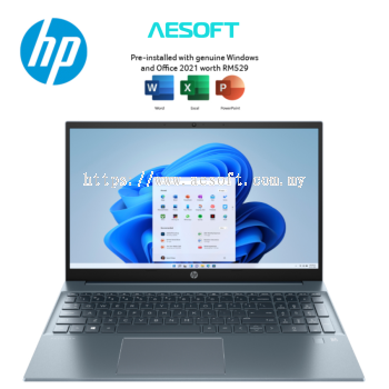 HP Pavilion 15-Eg2013TU 15.6" FHD Laptop Fog Blue ( I5-1240P, 8GB, 512GB, Intel, W11, HS )