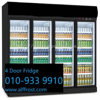 4 Glass Door Refrigerator Chiller Freezer