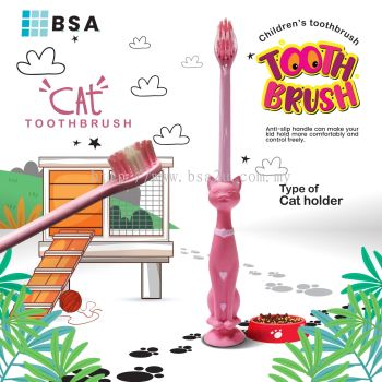 Kitty Cat Toothbrush with suction base