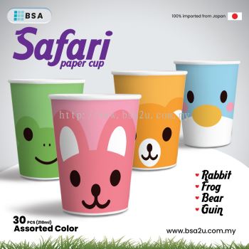DIY Safari Colorful Paper Cup for Kids & Adults 30pcs/packs