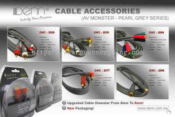 AV Monster Cable - Pearl White & Pearl Grey Series
