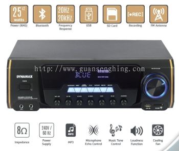 DYNAMAX AV200UB HiFi Stereo AV Karaoke Receiver Amplifier