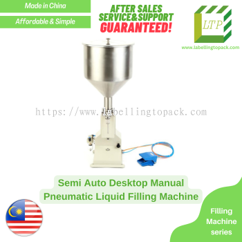 Semi Auto Desktop Manual Pneumatic Liquid Filling Machine