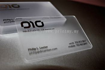 Transparent business card