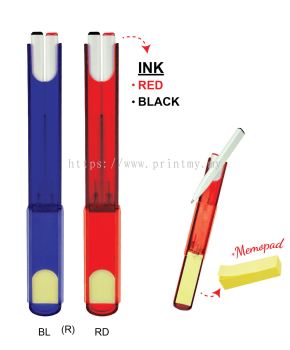 Plastic Pen PP 2000-(2 in 1 with Memopad)