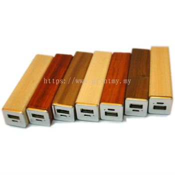 Power Bank 2600mAh wooden