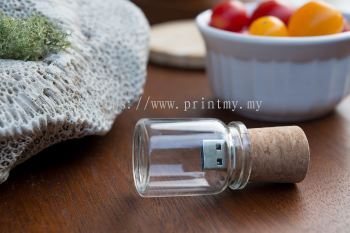 USB Flash Drive Glass Bottle