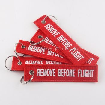 Polyester fabric key chain