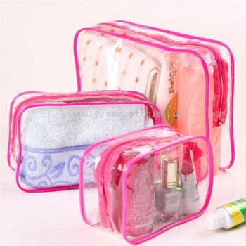 Cosmetic Bag with zipper PVC 0.3mm thickness CN06