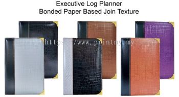 Executive Log Planner Bonded Paper Based Join Texture