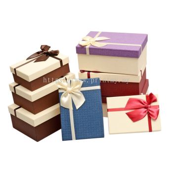 Gift box standard size with ribbon