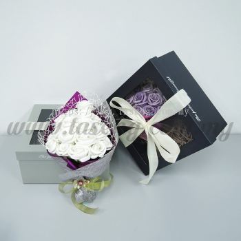 18pcs Soap Flower -White (FW-1801)