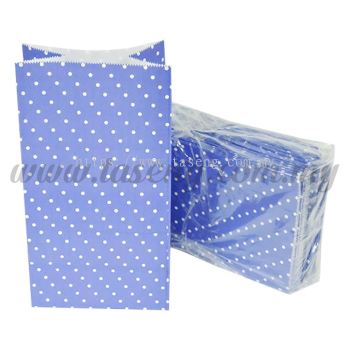 Polka Dot Kraft Paper Bag -Purple 1pack *10pcs (RPB-PD1-PP)