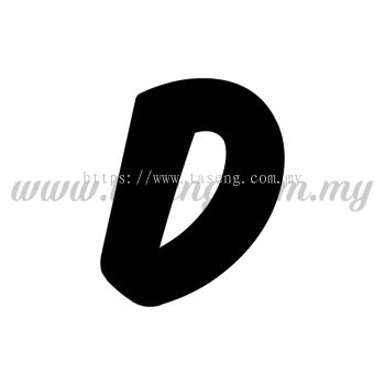 Sticker Alphabet D - Bold (SK-AALP6-D)