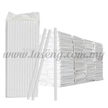 Paper Straw 1 box *600pack - White (P-SAW-9000W)