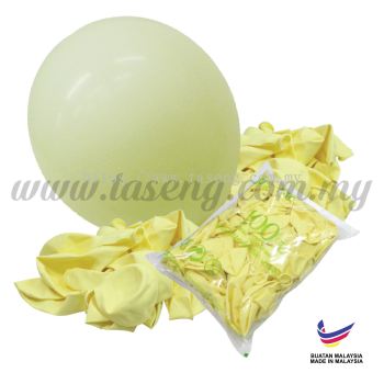 12inch Macaron Balloons - Yellow 100pcs (B-MC12-910)