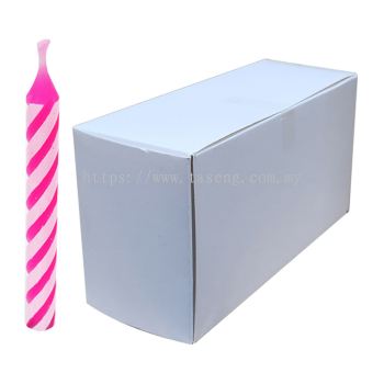 Pink Birthday Candle (Big) 1box *144pcs+-(CDL-S02-144)