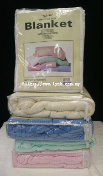 LYNK 100% Cotton Thermal Blanket