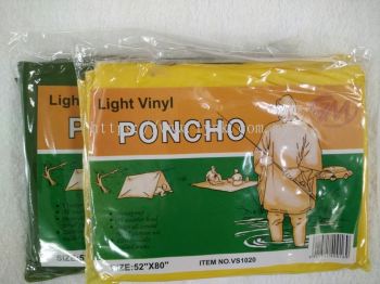 LIGHT VINYL PONCHO- VS1020 ( COLOURS )