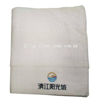 SAMPLE BATH TOWEL WITH EMBROIDERY-VIEW 1