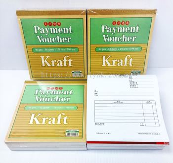 PAYMENT VOUCHER KRAFT 60GSM -50SHEETS-SBS 0027