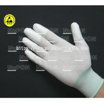 ESD Pu fingertips Coated Gloves