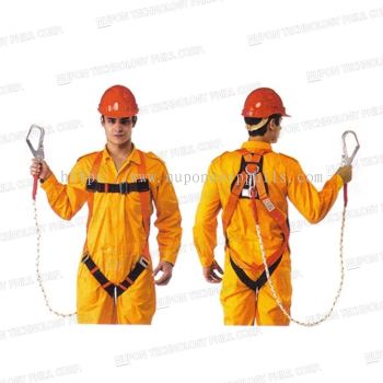 Full Body Harness Built-in with Lanyard & Snap Hook