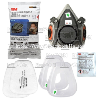 3M 6200 Face respirator Package set