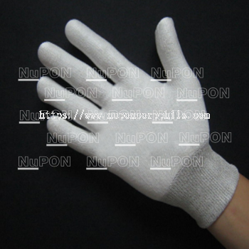 White Cut Resistant Knitted Gloves (without PU)