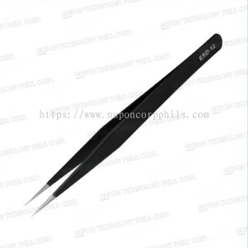 ESD-12 Anti-static Stainless Steel Tweezers